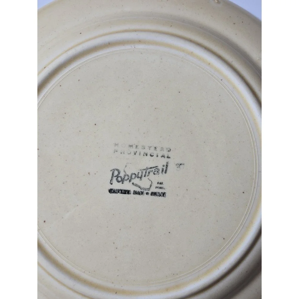 2 Set‎ Vintage HOMESTEAD PROVINICAL Metlox Dinner Plate 9 3/4